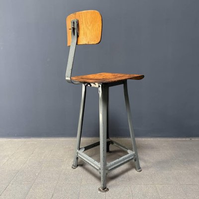 1930s DO/MORE・INDASTORIAL CHAIR USA Adjustable Industrial Swivel Task Chair by Do More at 1stDibs