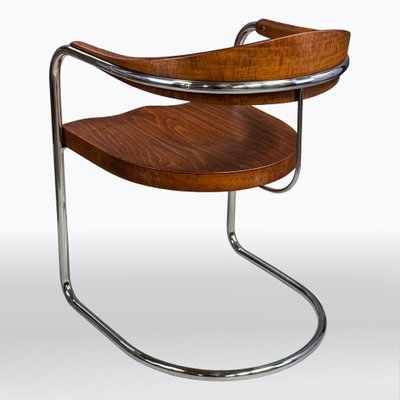 Bauhaus Chrome Chair SS33 by Luckhardt Brothers for Thonet, 1930s