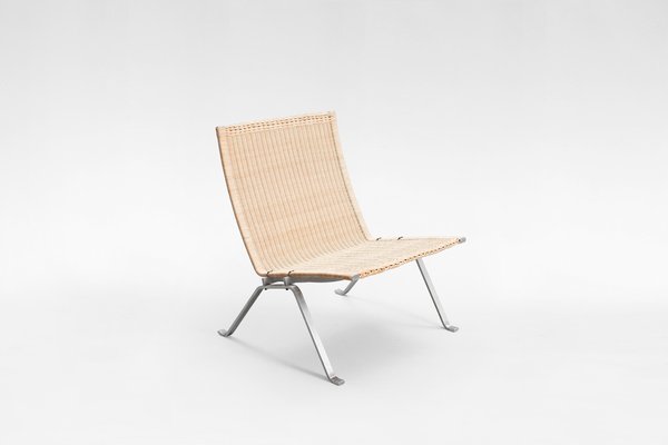 Vintage Wicker PK 22 Chair by Poul Kjærholm for Fritz Hansen