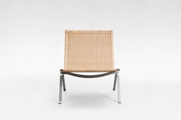 Vintage Wicker PK 22 Chair by Poul Kjærholm for Fritz Hansen