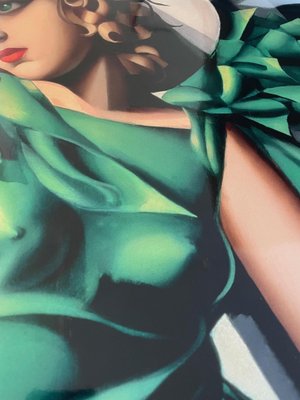 After Tamara De Lempicka, Young Woman in Green with Gloves, 1931