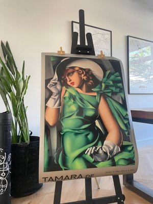 After Tamara De Lempicka, Young Woman in Green with Gloves, 1931