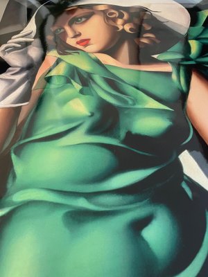 After Tamara De Lempicka, Young Woman in Green with Gloves, 1931, Print for  sale at Pamono