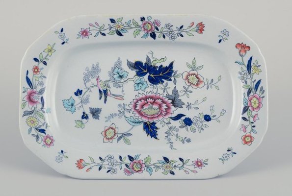 Ovales Geschirr aus Fayence von Copeland/Spode, England, 1930er