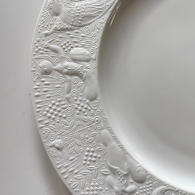 Magic Flute Service Plates by Björn Wiinblad for Rosenthal, 1970s