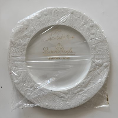 Assiette Rosenthal Flûte Enchantée 29 Cm (porcelaine Blanche, Neuve)