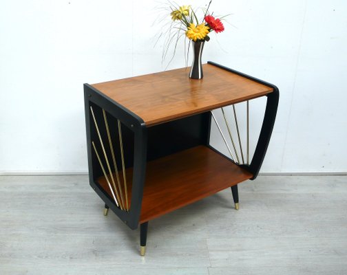 Mid-Century Modern Side Table with Shelf, 1950s for sale at