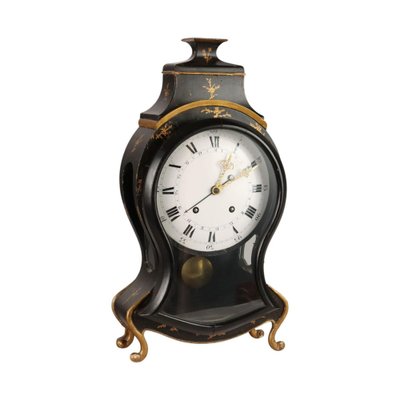 Pendule Murale Intertime Fabriquée En Suisse Noire Style Années 90