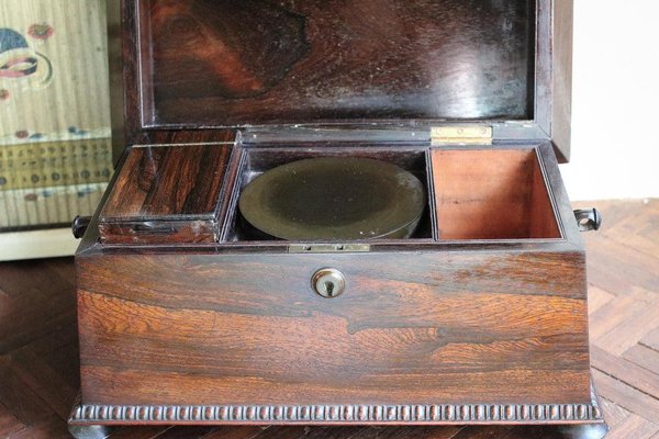 爆買いしたい Georgian Regency Pamono at sale for Caddy Tea Rosewood 工芸品
