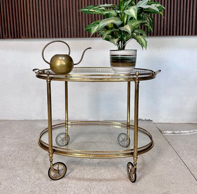 Sous-Plat En Laiton Vieilli Forme Girella – Fabriqué En Italie – Art De La Table