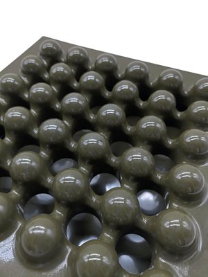 Sistema 45 Green Ashtray by Ettore Sottsass for Olivetti Synthesis