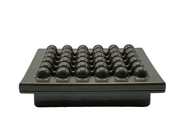 Sistema 45 Green Ashtray by Ettore Sottsass for Olivetti Synthesis