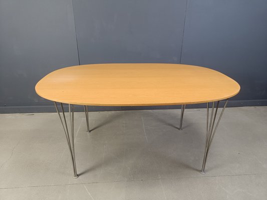 Superellipse Table by Bruno Mathsson and Piet Hein for Fritz