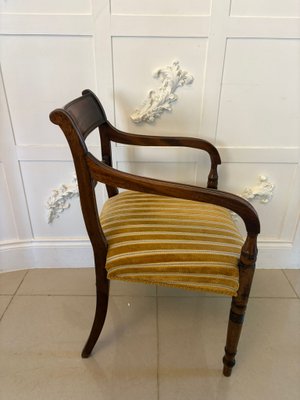 Set of Antique George III Mahogany Desk Chairs, 1800 for sale at