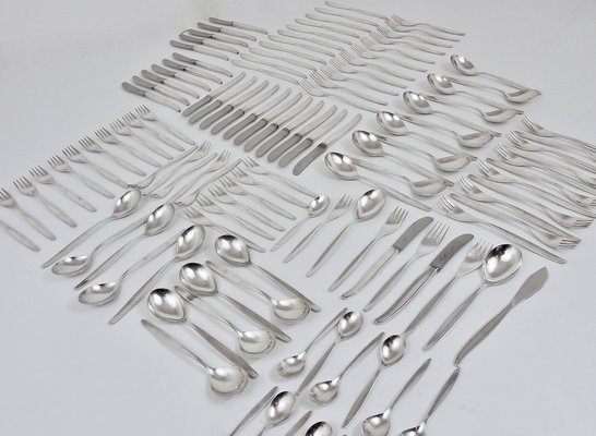 Silver-Plated Stockholm Flatware by Kurt Mayer for WMF, Germany