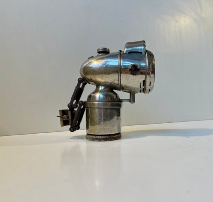 Lámpara de bicicleta bullet de carburo de Nirona, años 30 en venta
