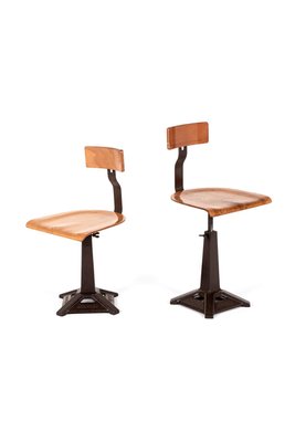 Singer Machinist Work Chairs, Set of