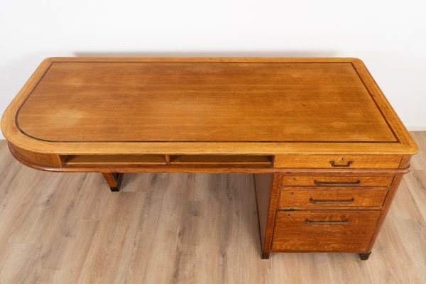 Art Deco Style Executive Desk, 1940s for sale at Pamono