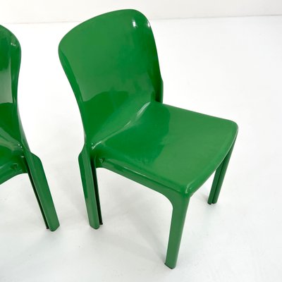 Selene Chairs by Vico Magistretti for Artemide, 1970s, Set
