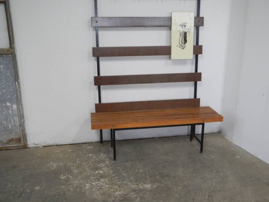 Vintage Coat Rack with Bench, 1950 for sale at Pamono