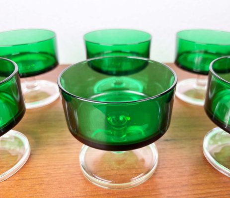 10 Bols verre fleurs Arcoroc vintage - Arts de la table