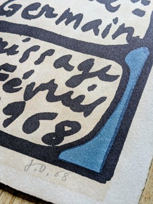 Jean Dubuffet, Writings and Lithographs, 1968, Original Hand