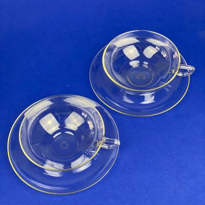 Hand-Made Glass Set by Wilhelm Wagenfeld, 1950s, Set of 13