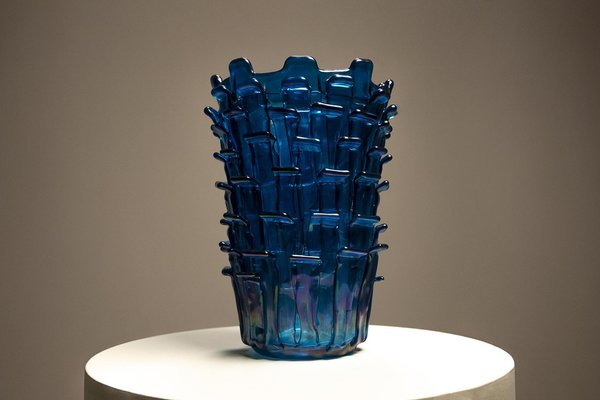 Ritalgi Vase by Fulvio Bianconi for Venini, Italy 1998 for sale at