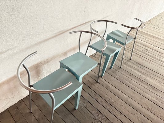 Dr. Glob Chairs by Philippe Starck for Kartell, 1980s, Set of 4