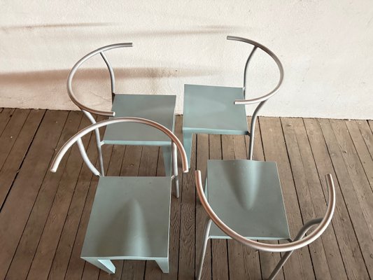 Dr. Glob Chairs by Philippe Starck for Kartell, 1980s, Set of 4