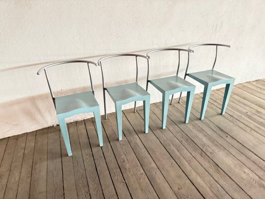 Dr. Glob Chairs by Philippe Starck for Kartell, 1980s, Set of 4