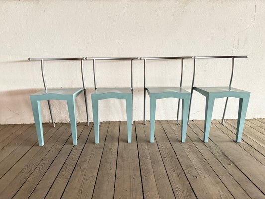 Dr. Glob Chairs by Philippe Starck for Kartell, 1980s, Set of 4