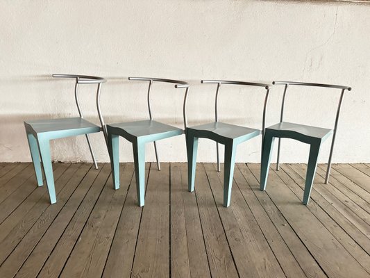 Kartell イタリア Philippe Starck Dr.Glob 廃盤品 Dr. Glob Chairs by Philippe Starck for Kartell, 1980s, Set of 4