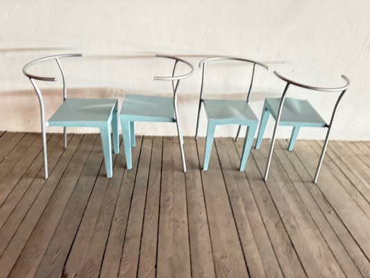 Dr. Glob Chairs by Philippe Starck for Kartell, 1980s, Set of 4