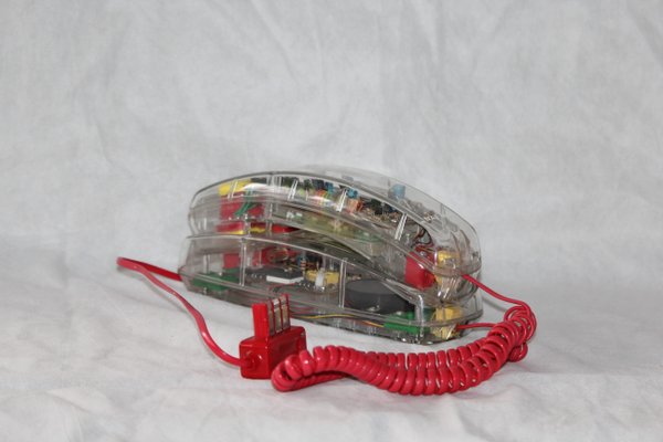 Téléphone vintage transparent années 90 - Collection