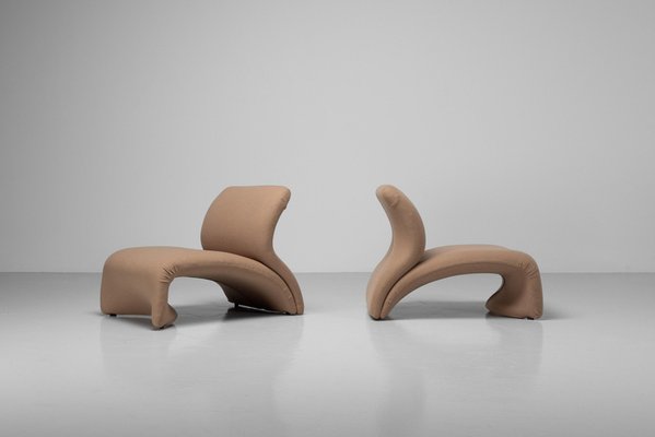 Kaïdo Lounge Chairs attributed to Kwok Hoi Chan for Steiner