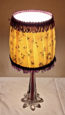 Paralume Viola Piccolo Vintage – Per Lampade Da Tavolo E27, Diffusione Luce Calda, Stile Elegante