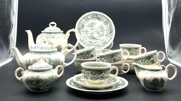 Service à Café ou à Thé Burgenland Vert de Villeroy & Boch, 1960s