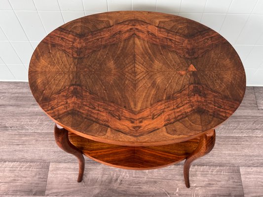 Vintage Art Deco Style Coffee Table in Walnut Burl, 1930s for sale