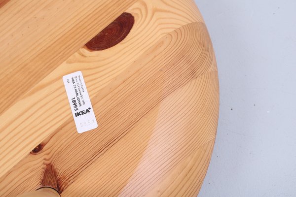 家具 IKEA KARLJOHAN Pine Wood Karljohan Stool by Christian Hallerod for Ikea, 1990s