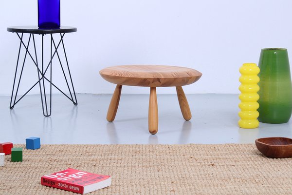 Pine Wood Karljohan Stool by Christian Hallerod for Ikea, 1990s