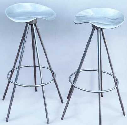 Jamaica Stools in Aluminium and Chrome by Pepe Coates for
