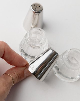 Zack BEVO set saliera e pepiera acciaio inox spazzolato - 20874