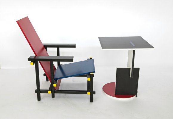 Red Blue Misure Sedia Rietveld Sedia Zig Zag Rietveld Misure Sedia