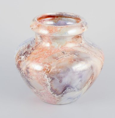 Art Deco Marmor Ceramic Vase Arabia, Finland, 1933