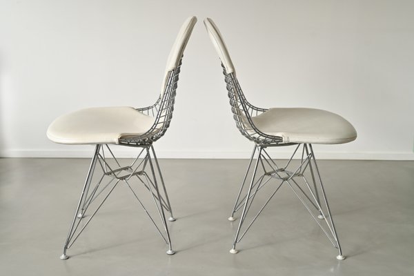 Wire Chairs DKR-2 Bikini attributed to Charles and Ray Eames for