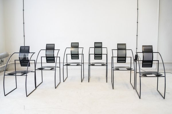 Quinta Chairs by Mario Botta for Alias, 1985, Set of 9 for