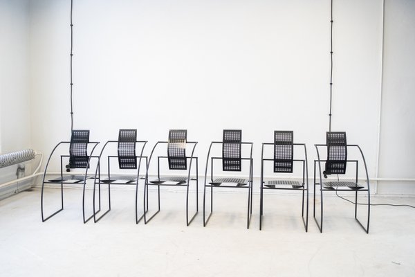 Quinta Chairs by Mario Botta for Alias, 1985, Set of 9 for