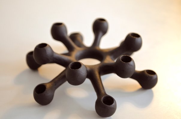 Cast Iron Candle Holder By Jens H Quistgaard For Dansk 1960s