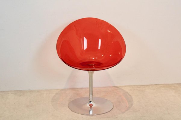 Vintage Italian Orange Eros Chair by Philippe Starck for Kartell